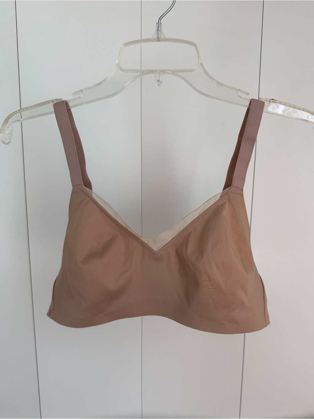 ThirdLove 34D Minimizer Bra Wireless Foam Free Nude Beige